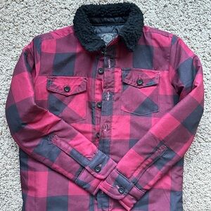 Boys Red and Black Plaid jacket